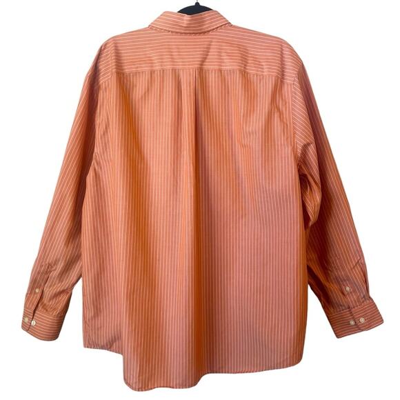 EDDIE BAUER WRINKLE AND STAIN RESISTANT LONG SLEEVE BUTTON DOWN MENS DRESS SHIRT - Picture 2 of 12